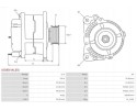 ALTERNATOR 210A A3585 VALEO AS PL CITROEN DS Car type buses cargo vans passenger cars