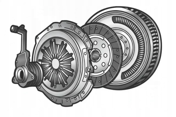 CLUTCH SET DISC FLYWHEEL SCREW PRESSURE