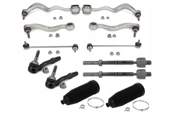 SET OF CONTROL ARMS CONNECTORS RODS TIPS FRONT BMW 5 E60 E61 LEMFORDER Catalog number of the part LMI27096 27097 SET