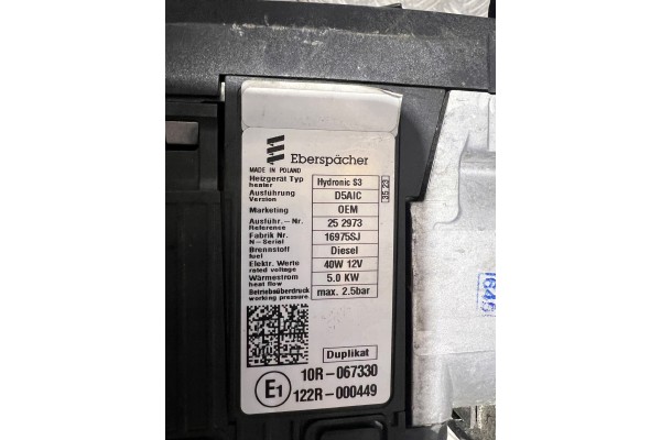 Calefactor estacionario Webasto para Range Rover Sport L461 L460 M8E2-