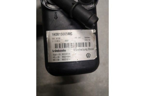 Calefacción Webasto Thermo Top VEVO VW Touran Caddy 1K0815005MC 90222