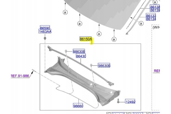 Plastic lining Kia Ceed ProCeed 2021
