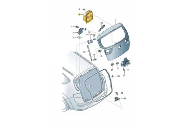 SEAT OE 6J4827565E tailgate handle New Original Customs tariff code 87082990