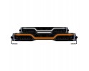 Road headlight 108 LED X SPIDER VENOM L3441 Power 80 W