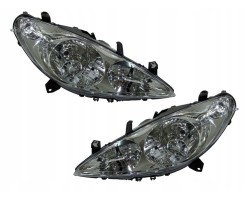 SET OF HEADLIGHTS PEUGEOT 307 H1 H1 H7 2001 2005 NEW