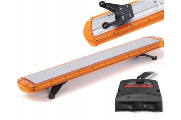 STROBE ORANGE LED BEAM ROOSTER TOW TRUCK 118CM STRONG 12V 24V 4 SIDES