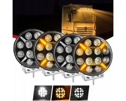 4X 9in HALOGEN WORK LAMP 12 24V 16LED 240W IP67 PANEL