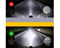 4X 9in HALOGEN WORK LAMP 12 24V 16LED 240W IP67 PANEL Car type 4x4 SUV buses undefined trucks cargo vans RVs passenger cars