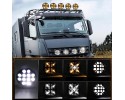 4X 9in HALOGEN WORK LAMP 12 24V 16LED 240W IP67 PANEL EAN GTIN 6912624578787