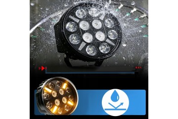 4X Luz de Trabajo Halógena LED 9 12/24V 16LED 240W IP67 Panel