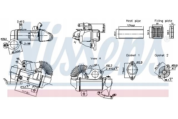 Exhaust gas cooler NISSENS NIS 989494 Part manufacturer Nissens