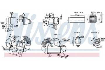 Exhaust gas cooler NISSENS NIS 989494 Part manufacturer Nissens