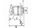 New alternator OPEL Astra H 1 7 CDTi 100 Ampere with clutch wheel and pump Quality of parts according to GVO Q original with fac