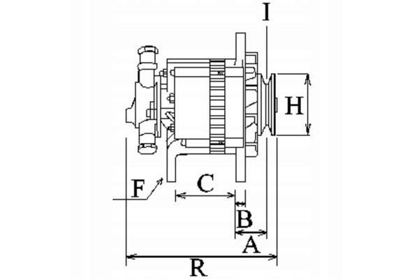 New alternator OPEL Astra H 1 7 CDTi 100 Ampere with clutch wheel and pump Quality of parts according to GVO Q original with fac
