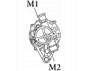 New alternator OPEL Astra H 1 7 CDTi 100 Ampere with clutch wheel and pump Catalog number of substitutes ALANKO 10443160 ALANKO 