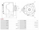 NEW ALTERNATOR SMART 0 6 CITY FORTWO 0 6 Alternator charging current 105 A