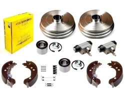 cylinder bearing jaw drums set NISSAN MICRA K12 NOTE E11 REAR KPL