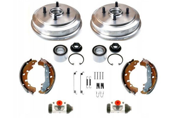 drums shoes bearings cylinders FORD FIESTA V 2002 2008 FUSION MAZDA 2 DY