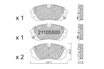 GALFER SDT 21105500 brake pads