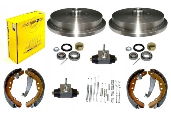 cylinder bearing jaw drums set VW PASSAT B3 B4 REAR 230mm