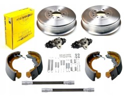 drums cylinders wires VW TRANSPORTER T4 BUS 1990 1996 REAR KPL