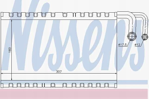 NISSENS 92235 EVAPORATOR BMW 6 E 63 04 645 CI Part manufacturer Nissens