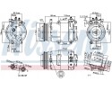 Compressor air conditioning NISSENS 89383 Part manufacturer Nissens