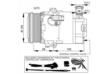 AIR CONDITIONING COMPRESSOR TYPE DELPHI OPEL ASTRA H 04 1 7CDTi Quality of parts according to GVO Q original with factory logo O