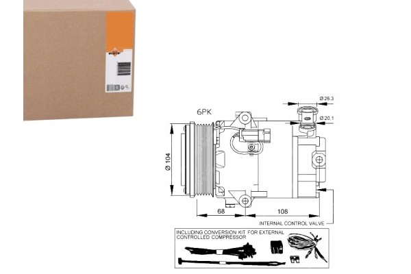 AIR CONDITIONING COMPRESSOR TYPE DELPHI OPEL ASTRA H 04 1 7CDTi Car type cargo vans passenger cars