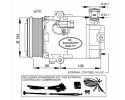 Compresor de aire acondicionado NRF 32428 CVC para Opel Astra H