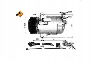 Air conditioning compressor NRF NRF 32426 Packaging status original