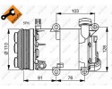 Air conditioning compressor NRF 32415 Car type cargo vans passenger cars