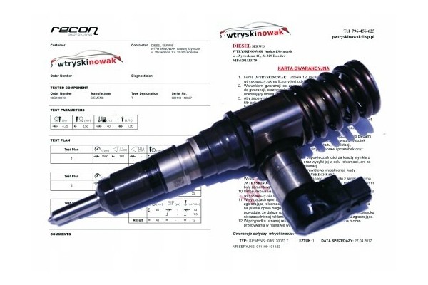 Siemens 03G130073S pump injector BKD BMM warranty 12 months Car type passenger cars