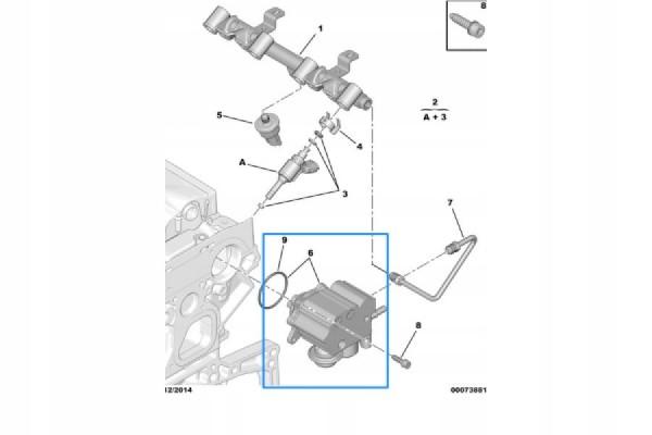 FUEL PUMP 1 6 THP REGENERATION V758887980 1920LL 9819938480 1675941280 Part manufacturer Peugeot OE