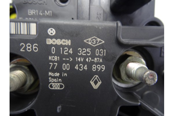 7700434899  ALTERNADOR RENAULT MEGANE I FASE 2 CLASSIC (LA...) 1.6 16V Authentique 2001 7700434899 207957 RENAULT - 1