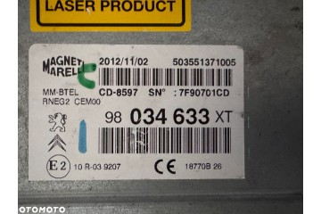 RADIO NAVIGATION PEUGEOT CITROEN FIAT RT6 98034633XT 98067084ZD 98067071XT Part manufacturer Magneti Marelli