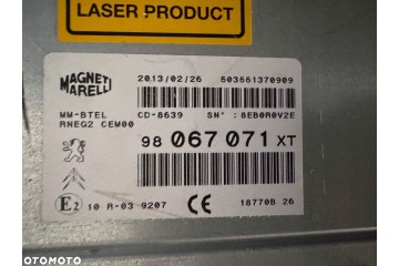 RADIO NAVIGATION PEUGEOT CITROEN FIAT RT6 98034633XT 98067084ZD 98067071XT Quality of parts according to GVO Q original with fac