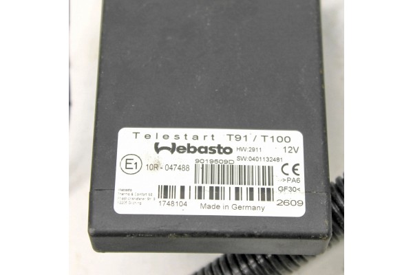 Calefactor estacionario (Webasto) Opel Astra K 9021038F