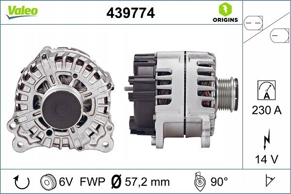 Alternator for PORSCHE CAYENNE PANAMERA VW TOUAREG 3 0D 4 2 01 10 05 18 Catalog number of the part VIC 314292