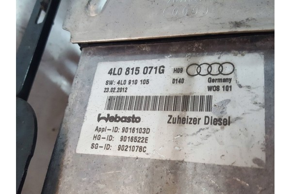 AUDI Q7 4L LIFT 09 15r PARKING HEATER WEBASTO 4L0815071G Catalog number of the original 4L0815071G