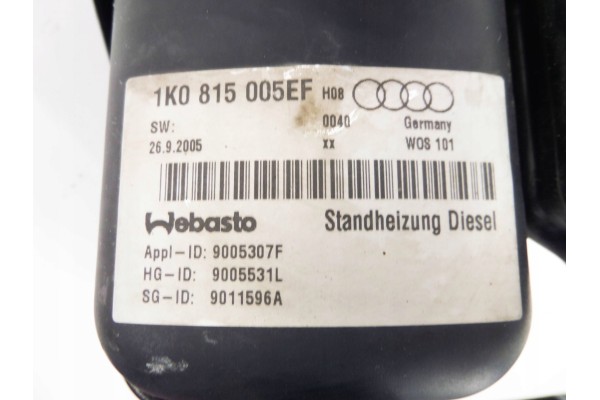 2005 Audi A3 S3 8P Parking Heater (Webasto) 1K0815005EF
