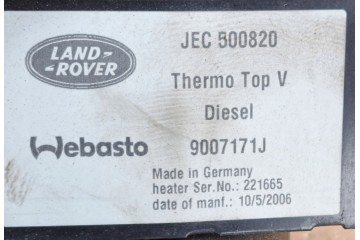 Calefactor de estacionamiento diésel WEBASTO para Range Rover Sport L