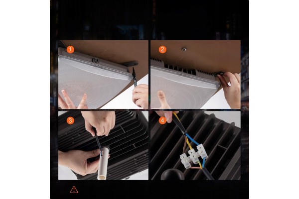Set of 4x LED lamp 80W 8800 lm 5000K