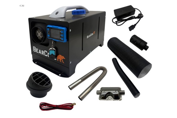 Heating Diesel BearCool 5kW 12V 24V 230V Set remote control