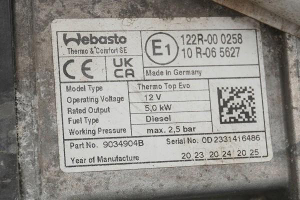 Calefactor estacionario Webasto para Citroën y Peugeot 9828428680 903