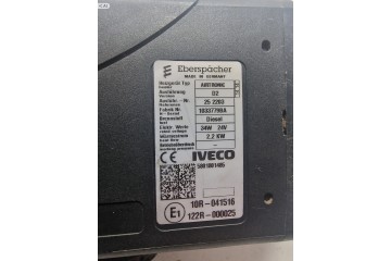 Webasto Airtronic D2 2 2 KW Iveco Stralis Hi Way Catalog number of the part Webasto D2 Iveco
