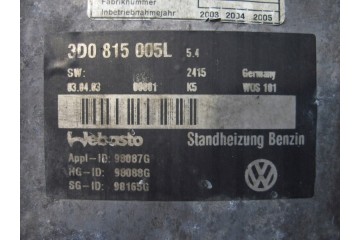 Calefactor Webasto VW Phaeton 6.0 W12 3D0815005L