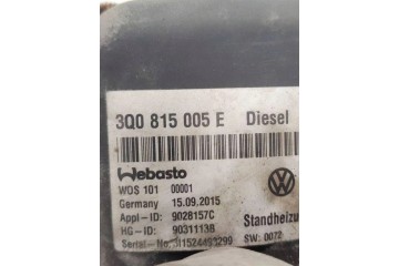Webasto VW PASSAT ALLTRACK B8 3G5 9031113B 1 97L diesel 110kW 2016 Catalog number of substitutes 9028157C 3Q0815005E