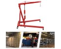 Red Folding Hydraulic Crane Carbon Steel Iron Alloy Steel 0 2 1m 0 6 89ft