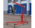 Red Folding Hydraulic Crane Carbon Steel Iron Alloy Steel 0 2 1m 0 6 89ft Customs tariff code 87149300